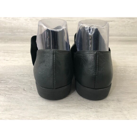 Bueno Burcu Flat Loafers Womens Size EU 36 Black Leather Pointed Toe Slip On - Picture 3 of 7